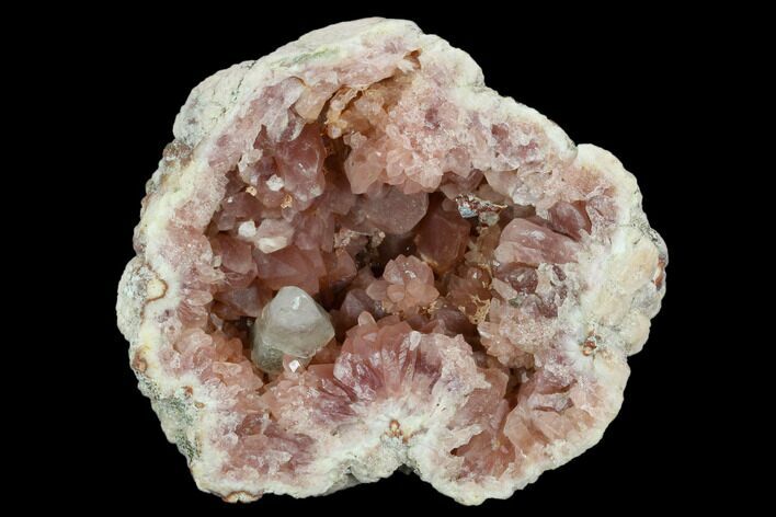 Pink Amethyst Geode Half - Very Sparkly Crystals #127314
